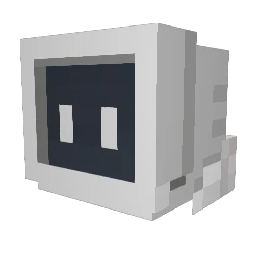 Pundayii Minecraft avatar head, 3D render