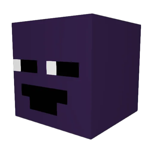 Puni5here Minecraft avatar head, 3D render