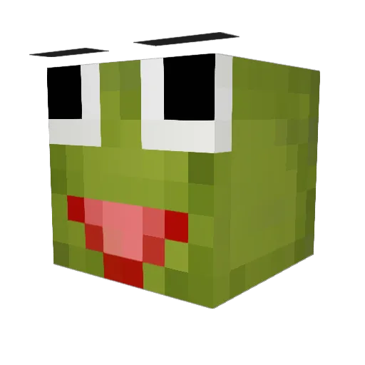 PunishedToad Minecraft avatar head, 3D render