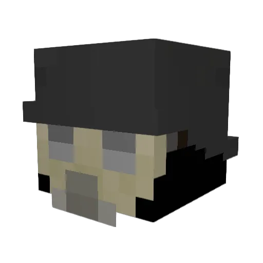 Punisher2001xd Minecraft avatar head, 3D render
