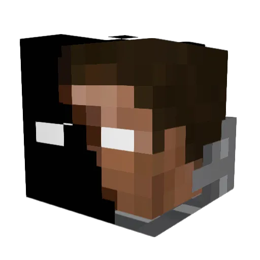 Punisher246_ Minecraft avatar head, 3D render