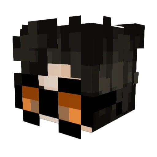 PunisherCitrus Minecraft avatar head, 3D render