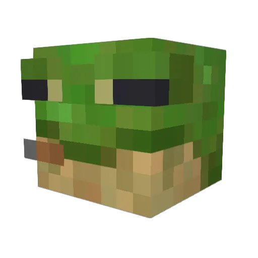 Punk971 Minecraft avatar head, 3D render