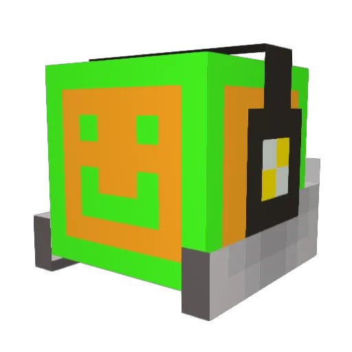 PunkLP43 Minecraft avatar head, 3D render