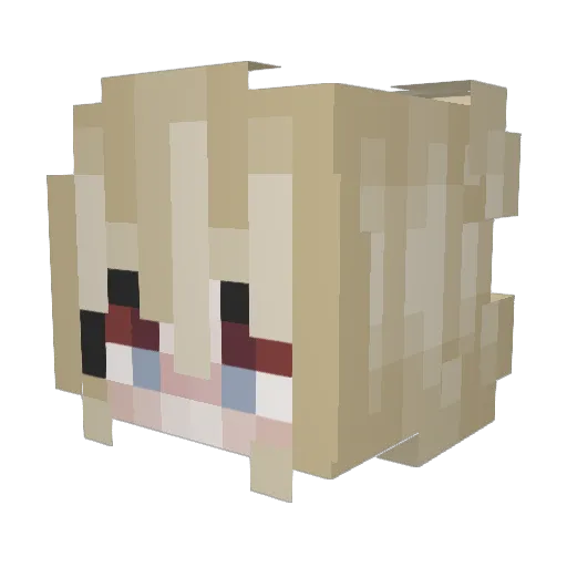 PunkRockMayo Minecraft avatar head, 3D render