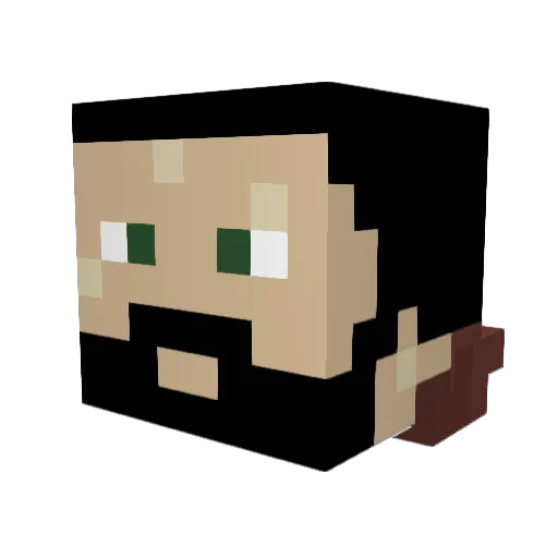 Punkarise69 Minecraft avatar head, 3D render