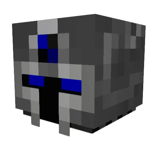 Punkedgamer Minecraft avatar head, 3D render