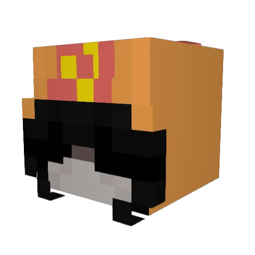 PunkinKay Minecraft avatar head, 3D render