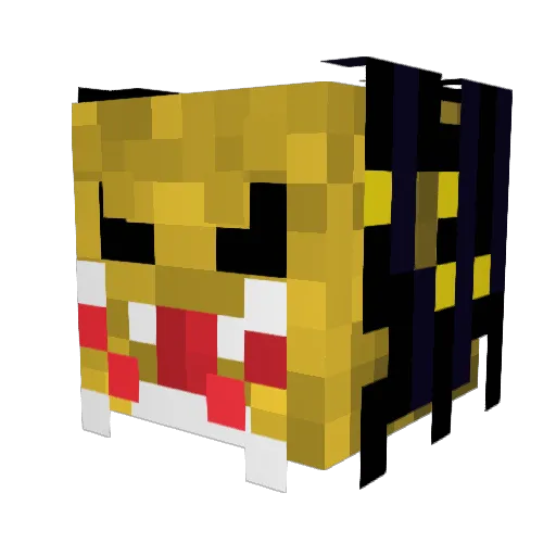 PunkinPieGuy Minecraft avatar head, 3D render