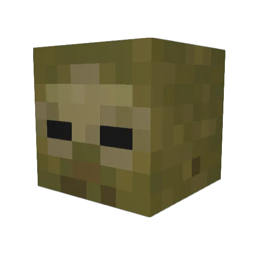 Punko Minecraft avatar head, 3D render