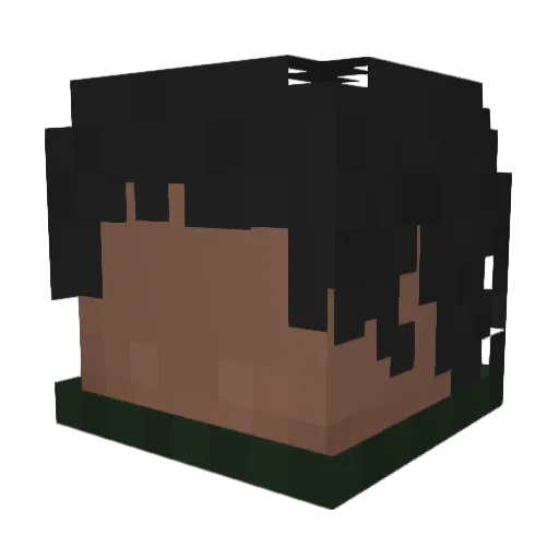 Punkoh Minecraft avatar head, 3D render