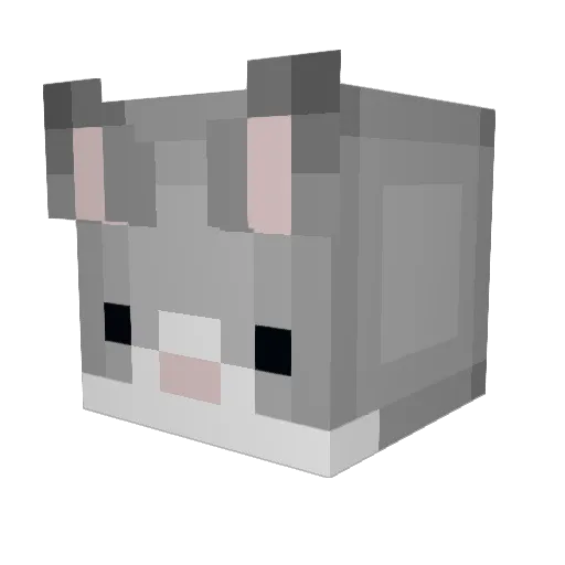 PunkyCRN Minecraft avatar head, 3D render