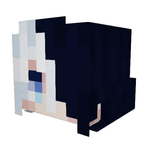 Punpun07y Minecraft avatar head, 3D render