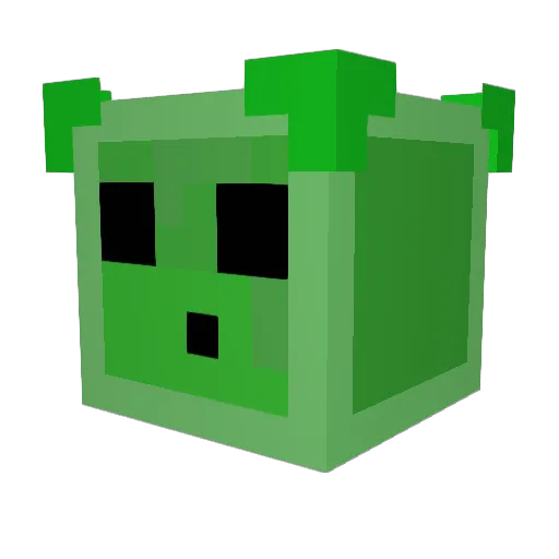 Punthy Minecraft avatar head, 3D render
