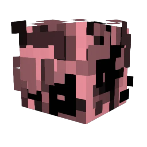 Punzify Minecraft avatar head, 3D render