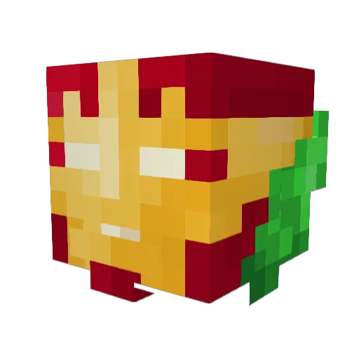 Puorcu Minecraft avatar head, 3D render