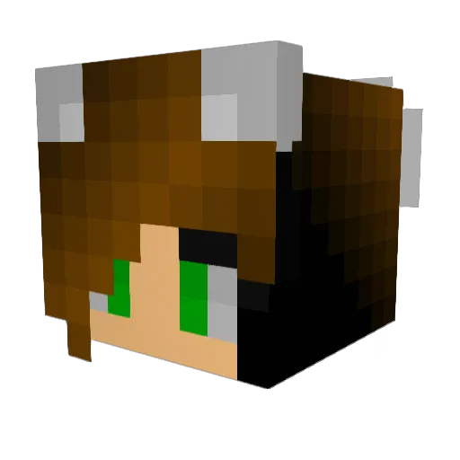PupLove7 Minecraft avatar head, 3D render