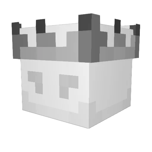 Pupesh Minecraft avatar head, 3D render