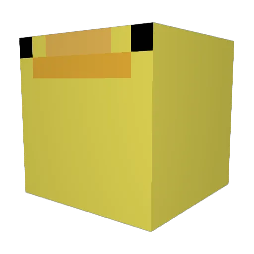 Pupil_125 Minecraft avatar head, 3D render