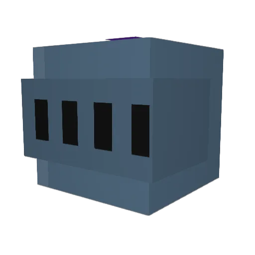 Pupper3 Minecraft avatar head, 3D render