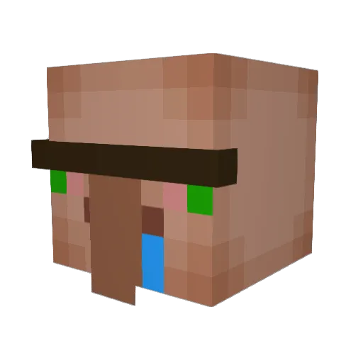 Puppetsquid420 Minecraft avatar head, 3D render