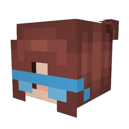 Puppster12405 Minecraft avatar head, 3D render