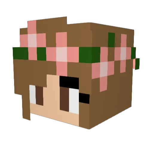 Puppy3638 Minecraft avatar head, 3D render