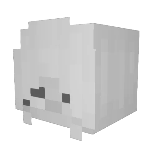 Puppy4813 Minecraft avatar head, 3D render