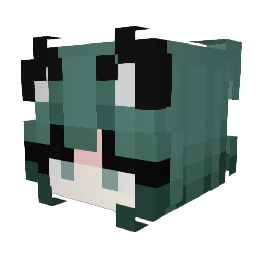 Puppy990 Minecraft avatar head, 3D render