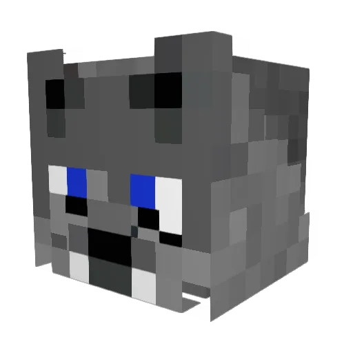 PuppyBomb8 Minecraft avatar head, 3D render