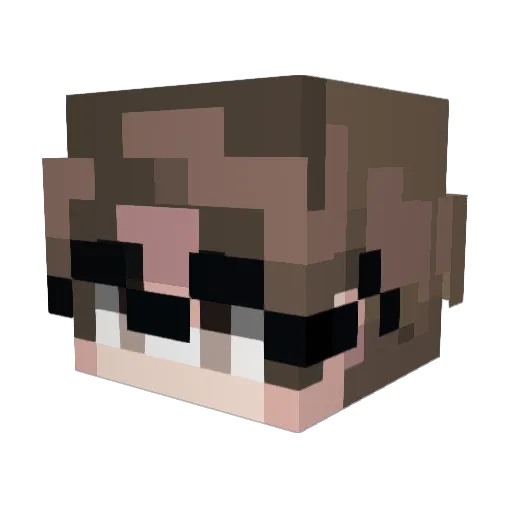 PuppyBoyDonoo Minecraft avatar head, 3D render