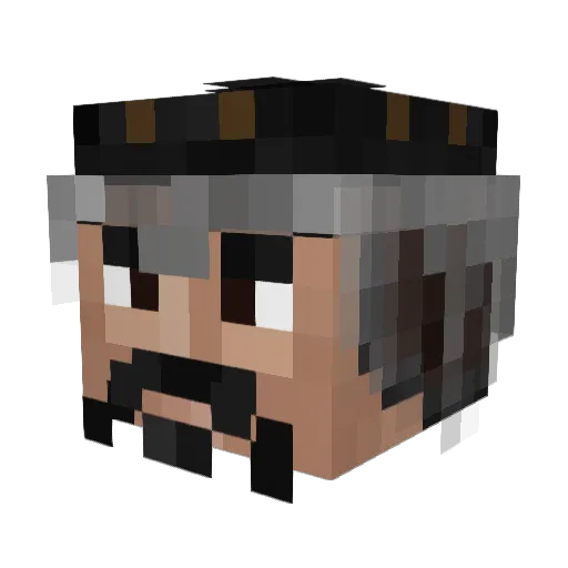 PuppyBreath57 Minecraft avatar head, 3D render