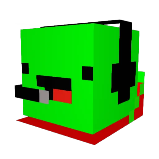 PuppyBro Minecraft avatar head, 3D render