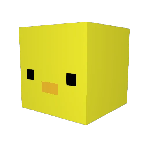 PuppyGerl Minecraft avatar head, 3D render