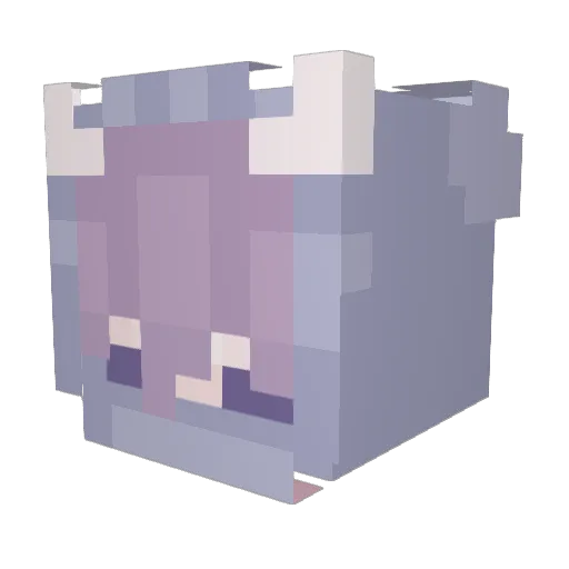 PuppyGirll Minecraft avatar head, 3D render
