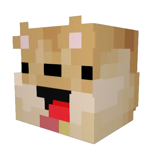 PuppyKid88 Minecraft avatar head, 3D render