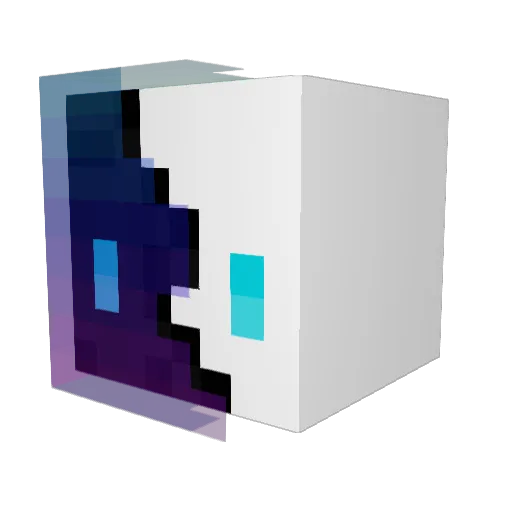 PuppyLove429 Minecraft avatar head, 3D render