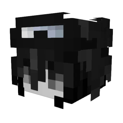 PuppyPot_ Minecraft avatar head, 3D render