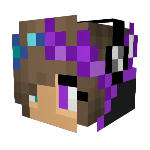 PuppyQueen39 Minecraft avatar head, 3D render