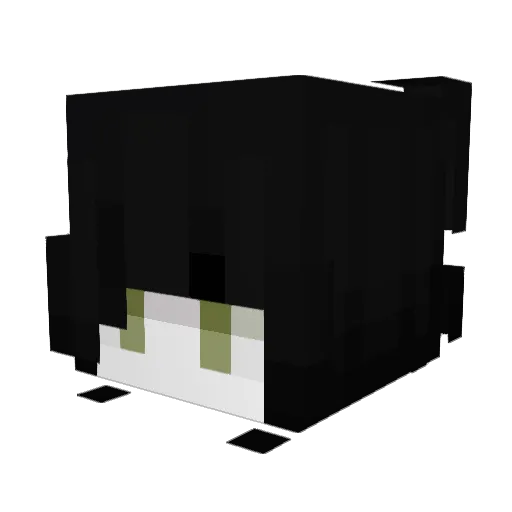 PuppygirlLily Minecraft avatar head, 3D render