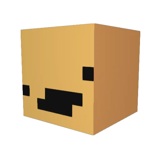 Puppylegendz Minecraft avatar head, 3D render