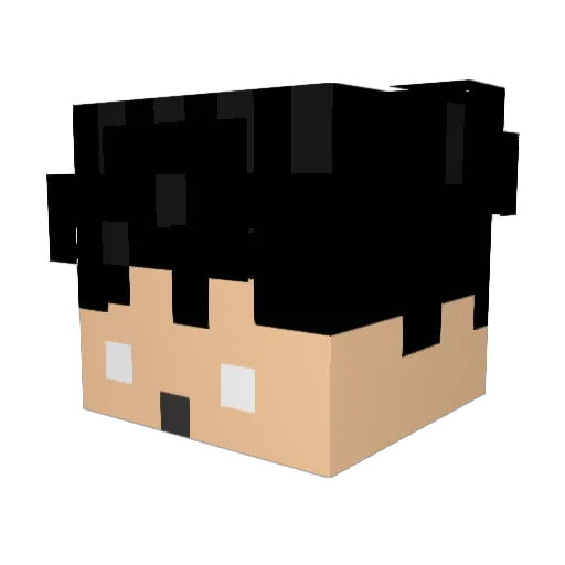 Pupswolke111 Minecraft avatar head, 3D render