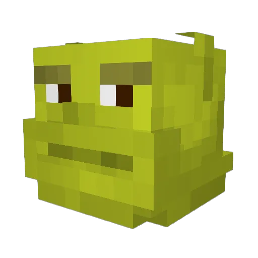 Pupxz Minecraft avatar head, 3D render
