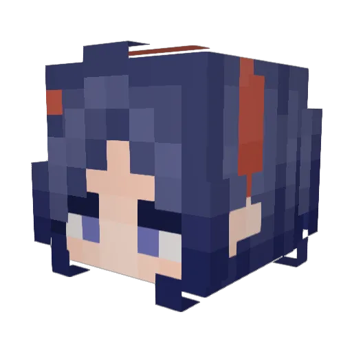 Pupyrka Minecraft avatar head, 3D render