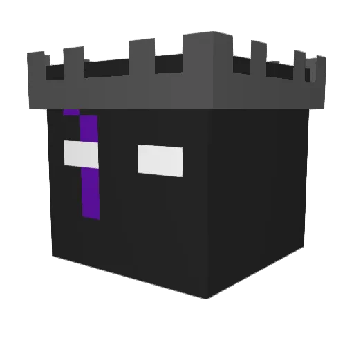 Pur9 Minecraft avatar head, 3D render