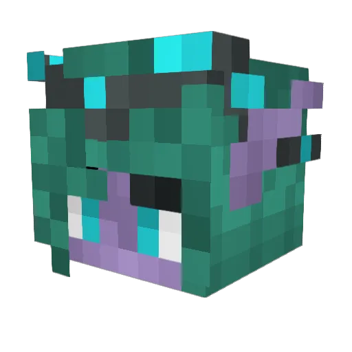 PuraTheTiger Minecraft avatar head, 3D render