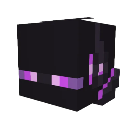 PureAesthetics Minecraft avatar head, 3D render