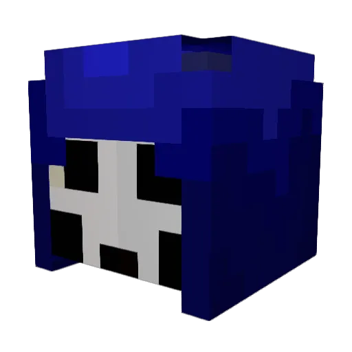 PureBatman Minecraft avatar head, 3D render