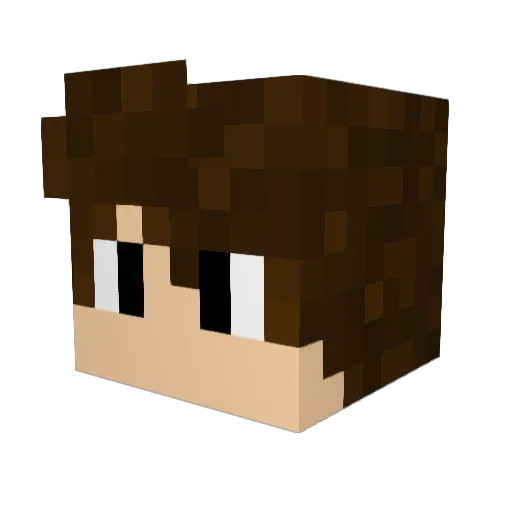 PureBlade16 Minecraft avatar head, 3D render