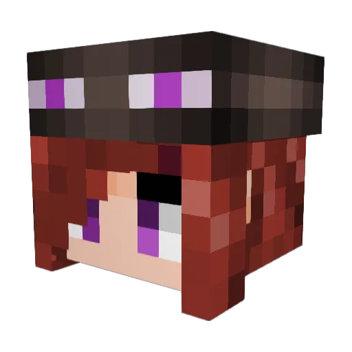 PureBread21 Minecraft avatar head, 3D render